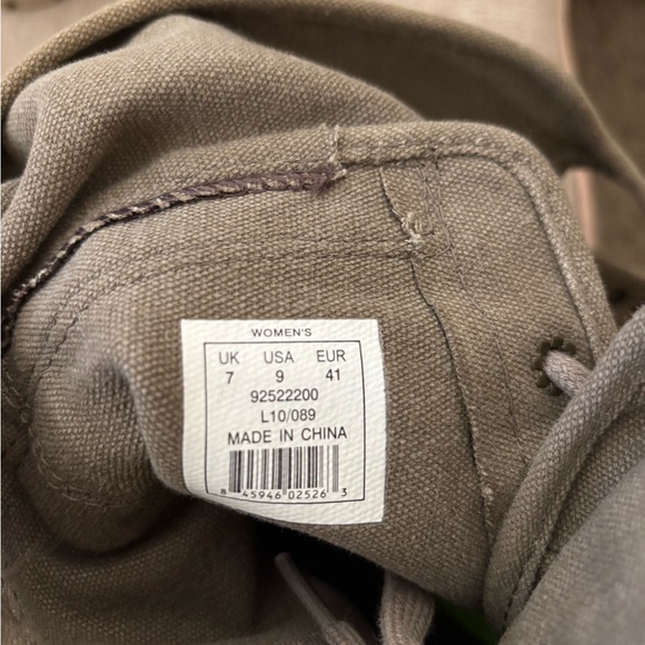 Palladium Pampa Pelaton Combat Boots Size 9 Women’s Beige Khaki Calf Buckles - Picture 6 of 12